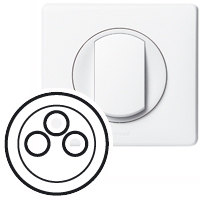 Накладка розетки TV-FM-SAT Legrand Celiane Белый