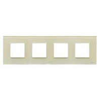 Рамка 4-постовая 2+2+2+2 мод ABB NIE Zenit Жемчужное стекло N2274 CP