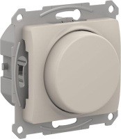 Светорегулятор (диммер) повор-нажим LED RC 315Вт механизм Schneider Electric Glossa Молочный 