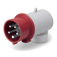 Вилка кабельная угловая IP44 32A 3P+E+N 400В DKC