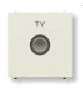 Розетка TV простая 2 мод ABB NIE Zenit Шампань N2250.7 CV