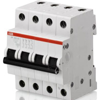 Автоматический выключатель 3P+N 63A (C) 6kA ABB SH203