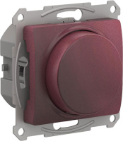 Светорегулятор (диммер) повор-нажим LED RC 315Вт механизм Systeme Electric Glossa Баклажановый