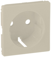 Накладка розетки с заземлением с защитными шторкамиспец.винт.зажим Legrand Valena Life Слоновая кость