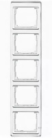 Рамка 5-постовая вертикальная Jung SL 500 Белый