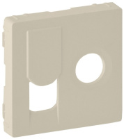 Накладка розетки TV + RJ45 кат. 6 UTP Legrand Valena Life Слоновая кость