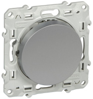Переключатель 1-клавишный 10A (схема 6) Schneider Electric Odace Алюминий