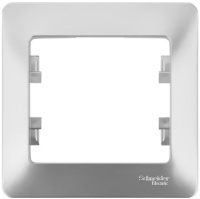 Рамка 1-постовая Systeme Electric Glossa Алюминий