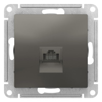 Розетка компьютерная RJ45 механизм Schneider Electric AtlasDesign Сталь