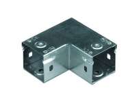 Угол горизонтальный 90С глуxой 50x50мм 0,8мм оцинкованная сталь DKC S5