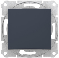 Переключатель перекрестный 1-клавишный 10A Schneider Electric Sedna Графит