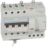 Дифференциальный автомат 4P 40A (C) 6kA тип AС 30mA Legrand DX3