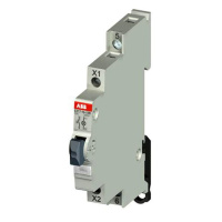 Выключатель кнопочный с подсветкой белый ABB E217-16-10B