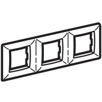 Рамка 3-местная, для монтажа в стены и PDD-N60 (2+2+2 мод.) / белый DKC Brava