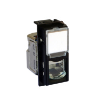 Черный Розетка компьютерная RJ45 cat6 STP 1 мод Bticino LivingNow