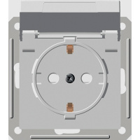 W59 AQUA Розетка с заземлением со шторками, 16А, IP44, в сборе, слоновая кость Schneider Electric