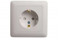 Хит с/у Розетка с заземлением со шторками 16А, 250В, белый. Россия Schneider Electric