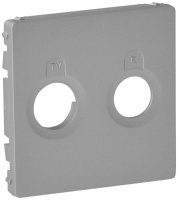 Накладка розетки TV-FM Legrand Valena Life Алюминий