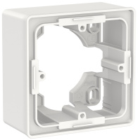 Коробка для открытой установки 1-постовая Schneider Electric Unica New Белый