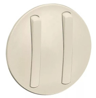 Клавиша переключателя бесшумного 2-ая тонкая Legrand Celiane Слоновая кость