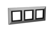 Рамка из металла, "Avanti", темно-серый, 6 модулей DKC