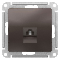 Розетка телефонная RJ11 механизм Schneider Electric AtlasDesign Мокко