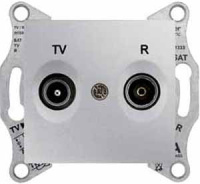 Розетка TV-R оконечная 1dB Schneider Electric Sedna Алюминий