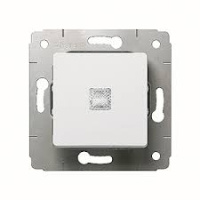 Выключатель 1-клавишный с подсветкой 10A Legrand Cariva Life Белый