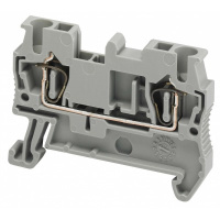 Колодка клеммная проходная с пружинными зажимами 1P - 1x1 2.5мм / серый Schneider Electric Linergy TR