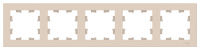 Рамка 5-постовая универсальная Schneider Electric AtlasDesign Бежевый