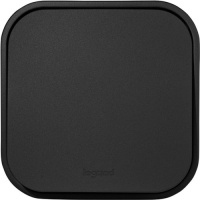 Выключатель одноклавишный IP20 10А 250В винтовые зажимы накладной монтаж IEK Quteo Черный
