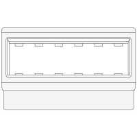 Рамка-суппорт под 6М PDA-3DN 100 для "Viva" DKC In-Liner Белый