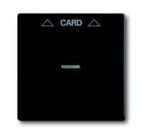 Плата центральная накладка для механизма карточного выключателя 2025 U ABB Solo/Future Черный бархат