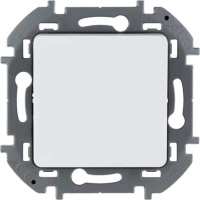 Выключатель 1-клавишный для скрытого монтажа, 10 А, напряжение ~250В IEK Inspiria Белый