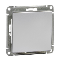 W59 1-клавишный Выключатель, 10АХ, механизм, матовый хром Schneider Electric