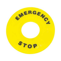 Щильдик аварийной остановки NP2-BY9330 φ60 (с надписью) CHINT