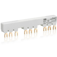 Трехфазная шинная разводка на 65A на 3 аппарата с 1 доп. бок. конт. ABB