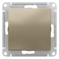 Переключатель 1-клавишный сх.6 10AX механизм Schneider Electric AtlasDesign Шампань