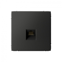 ARTGALLERY РОЗЕТКА компьютерная RJ45, кат. 6A, механизм, БАЗАЛЬТ