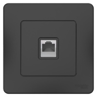 Розетка компьютерная скрытой установки RJ45 кат.5E Systeme Electric Blanca Антрацит