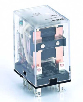 Реле промежуточное 2 конт. с LED инд. 5А 380В AC DEKraft ПР-102