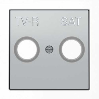 Накладка розетки TV-R/SAT ABB NIE Sky Серебристый алюминий 8550.1 PL