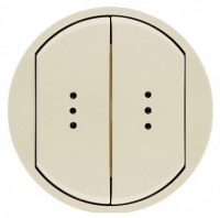 Клавиша 2-ая с подсветкой Legrand Celiane Слоновая кость