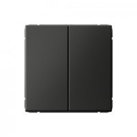 ARTGALLERY 2-клавишный ПЕРЕКЛЮЧАТЕЛЬ, сх.6/2, 10АХ, механизм, БАЗАЛЬТ