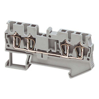 Клеммник пруж проход 2,5мм2 3тчк оранж Schneider Electric