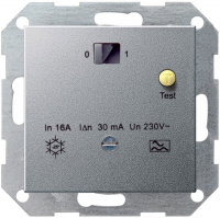 Автомат защиты от тока утечки (УЗО) 30mA Gira System-55 Алюминий
