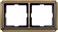 Рамка 2-постовая Merten Antique Античная латунь