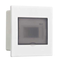 DEKraft Корпус пласт. навесной прозр. дв. 1 ряд 6 мод. IP41 ЩРН-П