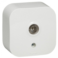 Розетка TV "звезда" IP20 Legrand Quteo Белый