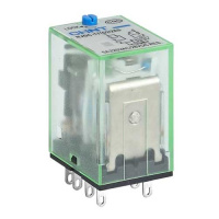 Промежуточное реле с кнопкой тестирования NJDC-17(D)/4ZS 4 конт. с инд. LED 3А AC24В CHINT